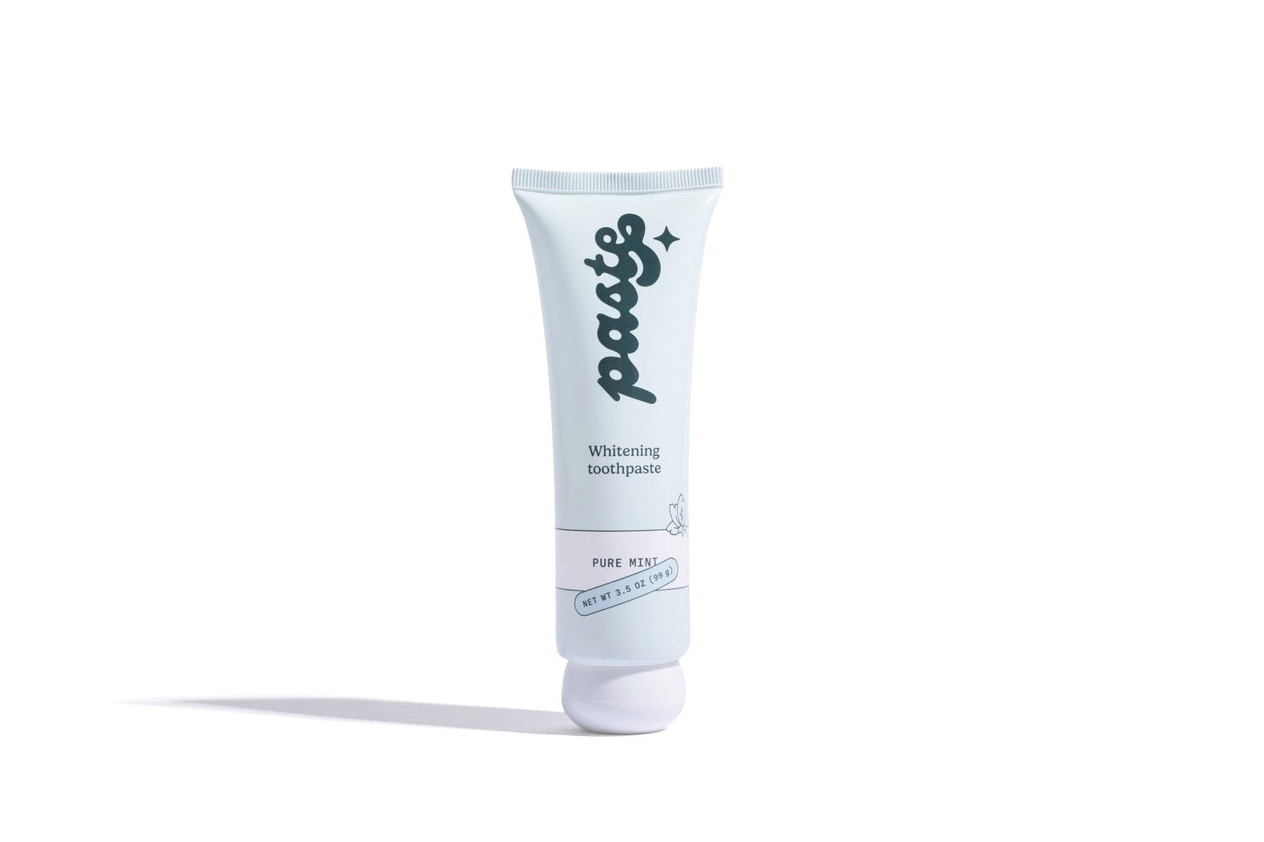Paste Whitening Toothpaste, enamel-safe Pure Mint formula for daily stain removal.